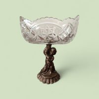 FRUTERO1 Centro de Mesa Decorativo con Pedestal Clásico