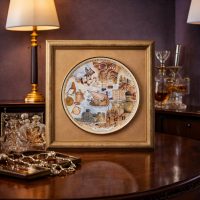 Platos Conmemorativo, Enmarcado “Millennium – Año 1 al  Añ0 500, Año 501 al Año 1000, Año 1001 al Año 1500, Año 1501 al Año 2000.