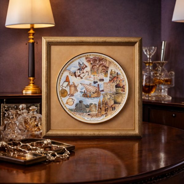 Platos Conmemorativo, Enmarcado “Millennium – Año 1 al  Añ0 500, Año 501 al Año 1000, Año 1001 al Año 1500, Año 1501 al Año 2000.