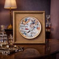 Platos Conmemorativo, Enmarcado “Millennium – Año 1 al  Añ0 500, Año 501 al Año 1000, Año 1001 al Año 1500, Año 1501 al Año 2000.